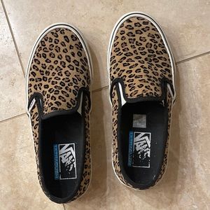 Leopard print vans
